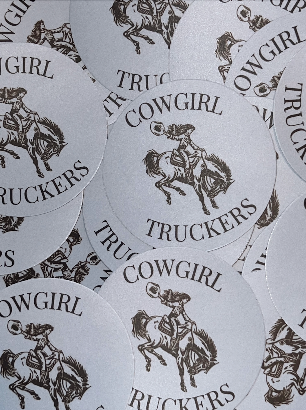 Cowgirl Trucker Sticker