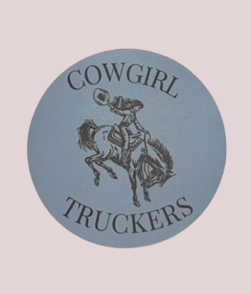 Cowgirl Trucker Sticker